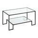 thumbnail image 1 of Mesa de Centro Landala | Vidrio y Fierro Negro blanco, 1 of 6