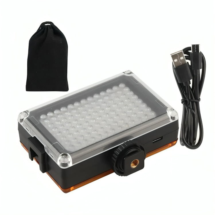 Genérico - Foco De Cámara 96 Led Flash Batería Con 2 Filtros