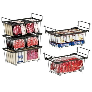 Contenedores Organizadores Ispecle Para Congelador, Paquete De 5, Para Cofres De 35 A 42 Cm De Ancho