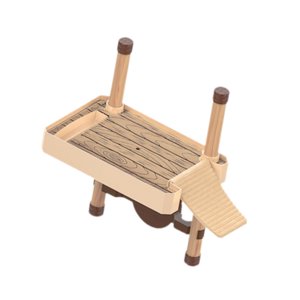 Ioensy - Muelle De Tortugas Flotante Isla Decorativa De Reptiles Para Tomar El Sol Y Jugar