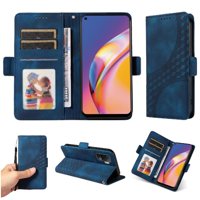 Carcasa Foxdock Oppo A94 4G De Cuero Pu, Diseño Acolchado Clásico, Protección Contra Caídas Y Rayones