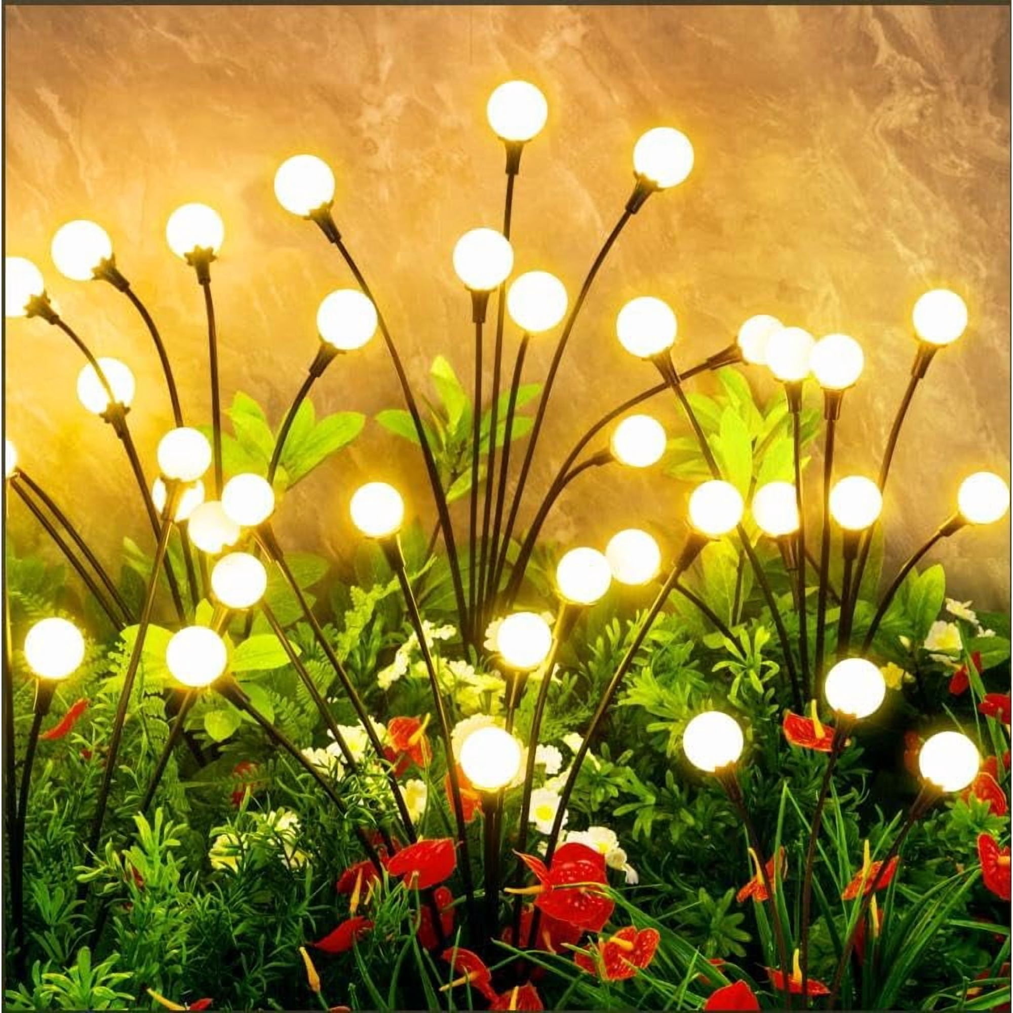 Vignuto - Luces Solares Para Exterior 2 Unidades 16 Led Impermeables Ip65