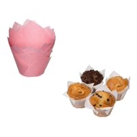Genérico - Pack X50 Capsula Para Hornear Capsulas Cupcakes Tulipanes