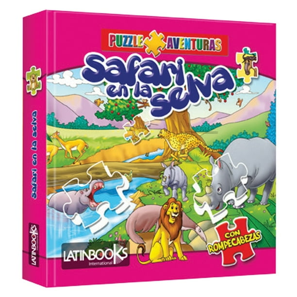 Libro Puzzle SAFARI EN LA SELVA