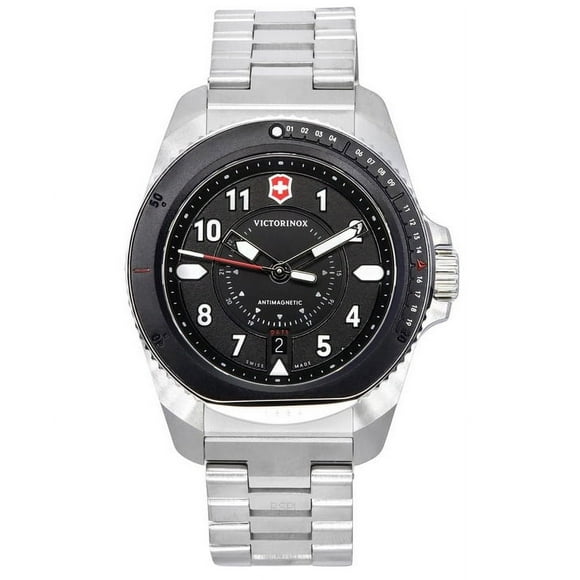 Reloj Swiss Army Journey 1884 Antimagnético Cuarzo De Buceo Esfera Negra 242009 200m Para Hombre 