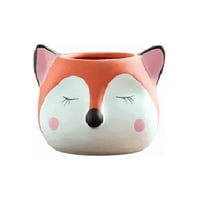 Genérico - Maceteros Suculentas Animal Forma Perro, Zorro, Pollito Pack 3