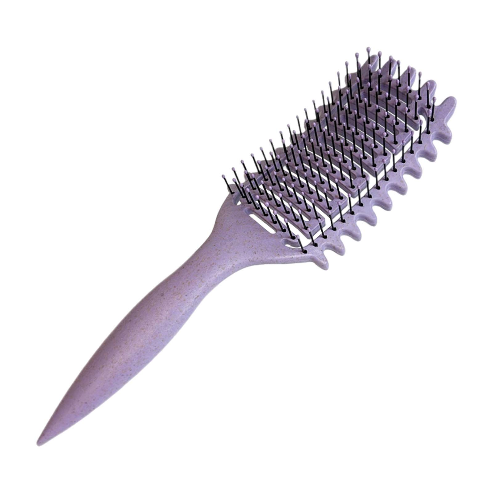 Magideal - Cepillo Para Rizos De Cerdas Que Da Forma Al Cepillo Para Definir Rizos De Cerdas Para Regalos Salón De Mujeres Violeta