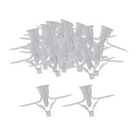 Magideal - 100X Tornillos Para Tacos De Placas De Yeso, Fijación De Instalación En Pared, Anclajes De Pared Huecos Para Instalación De Cortinas, Instalación De L Blanco