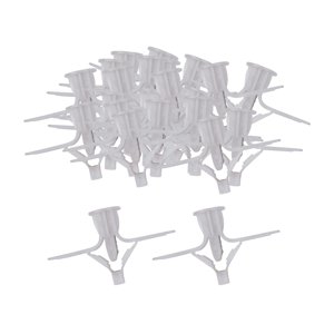 Magideal - 100X Tornillos Para Tacos De Placas De Yeso, Fijación De Instalación En Pared, Anclajes De Pared Huecos Para Instalación De Cortinas, Instalación De L Blanco