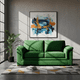 thumbnail image 1 of Sofa Ancona 3 C Tela Velvet Verde, 1 of 7
