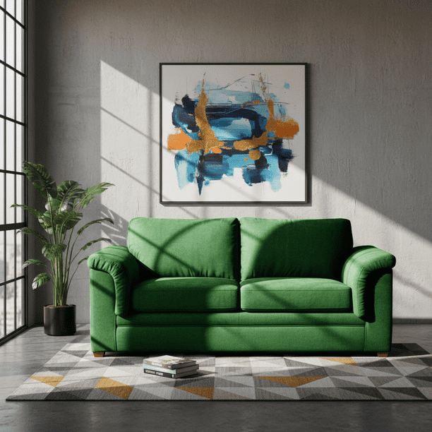 Sofa Ancona 3 C Tela Velvet Verde