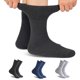 thumbnail image 2 of Calcetines Forcool de lana merino, caña media, gris, azul y gris oscuro, talla M, 2 of 9