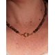 thumbnail image 3 of Collar gargantilla ojo de tigre 6mm chapado en oro 18k Terranova, 3 of 3