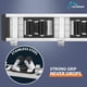 thumbnail image 3 of Soporte de pared para escobas Reliahom de 43 cm, 4 soportes y 5 ganchos, 3 of 6