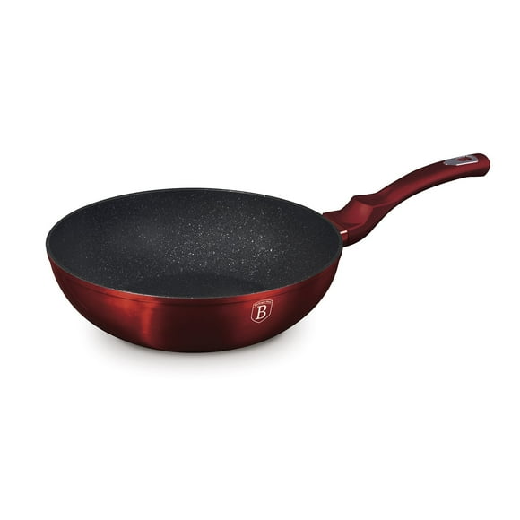 Sartén Wok Ø 28 Cm - Berlinger Haus, metallic line burgundy, Antiadherente