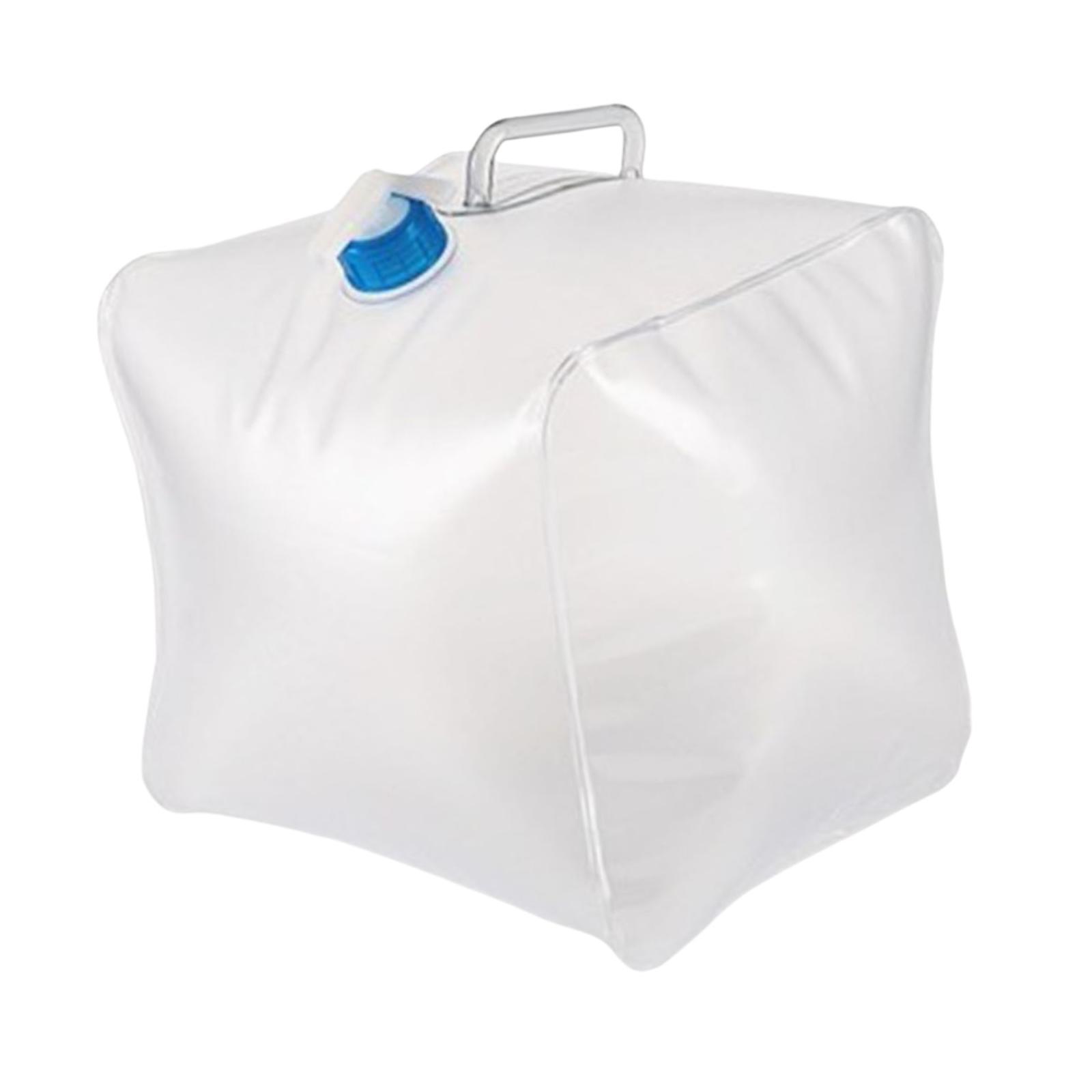Magideal - Bolsa Plegable De Agua Bolsa De Almacenamiento Plegable Con Grifo Extraíble Contenedor De Agua Portátil Con Mango Accesorio Resistente Al Agua De Pvc 10 Litros