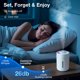 thumbnail image 5 of Humidificador portátil Daskternie Mini USB Cool Mist de 180 ml, blanco y gris, 5 of 8