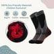 thumbnail image 4 of Calcetines de esquí para niños, paquete de 2 pares de calcetines de snowboard para niños y niñas pequeños, diseño por encima de la pantorrilla con puño antideslizante., 4 of 6