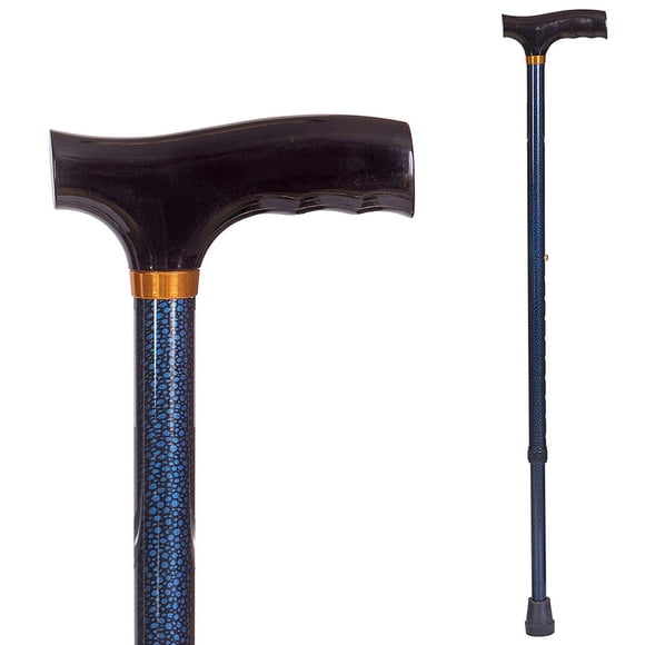 Bastón de senderismo DMI ligero de aluminio ajustable Blue Ice