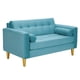 thumbnail image 2 of Sofa Retro 2c Felpa 01 Turquesa, 2 of 6