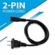 thumbnail image 4 of Cable de alimentación AC, 2 clavijas, C8, 1,5 m, estándar, 2 ranuras para TV PS4 PS, 4 of 6