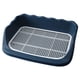 thumbnail image 3 of Herramienta De Limpieza De Inodoros Para Mascotas, Lavabo De Esquina De Plástico Para Gatos, Perros, Hurones, Azul Oscuro, 3 of 5