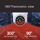 thumbnail image 4 of Cámara de seguridad NICEMOOD 3MP HD WiFi 360° con vista a prueba de agua, 4 of 8