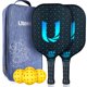 thumbnail image 1 of Set de palas de pickleball Uteeqe U1 Graphite con High Grit & Spin, 1 of 9