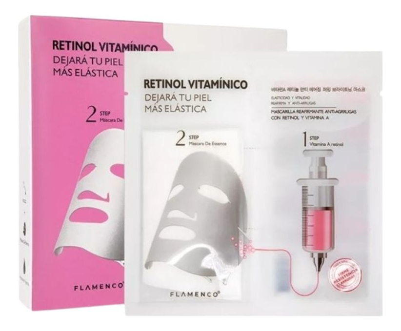 Genérico - Set 3 Mascarillas Facial Retinol Regenera Firmeza Rostro Lau