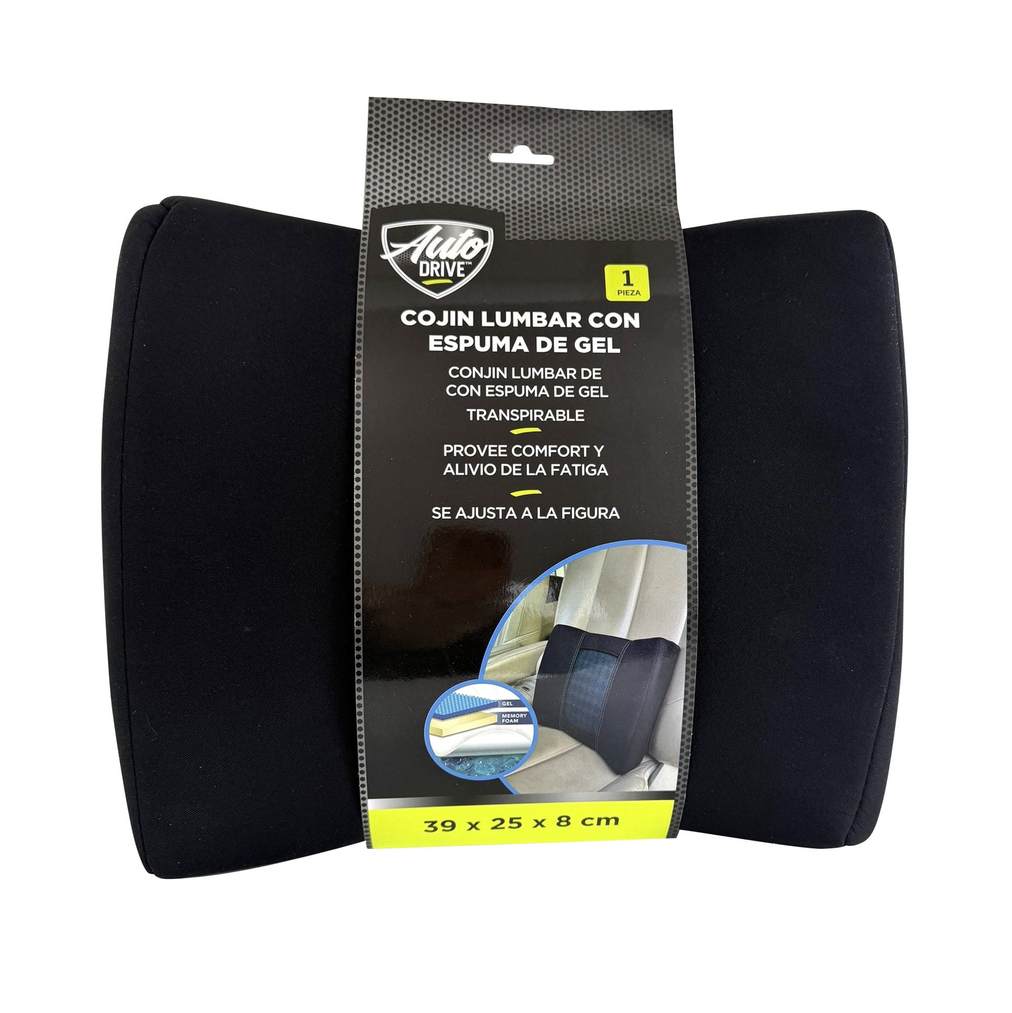 Cojín Lumbar Espuma Gel Jt-wx043,1 Unidad AutoDrive