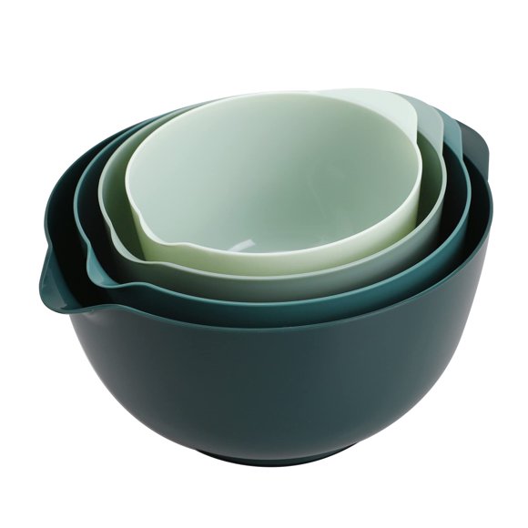 Juego de 4 cuencos para mezclar BoxedHome, verde, libre de BPA