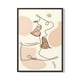 thumbnail image 1 of Cuadro Poster Enmarcado Silueta De Labios Decorativo, 1 of 1