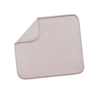 Magideal - Estera De Secado De Platos Para Mantel De Cocina 41 Cm X 46 Cm Estera De Secado De Fregadero Antideslizante Reversible Almohadilla De Estante De Plato , Beige