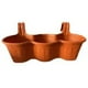 thumbnail image 2 of Macetero Plastico Para Balcon Triple Macetero ColganteTerracota 26cm, 2 of 2