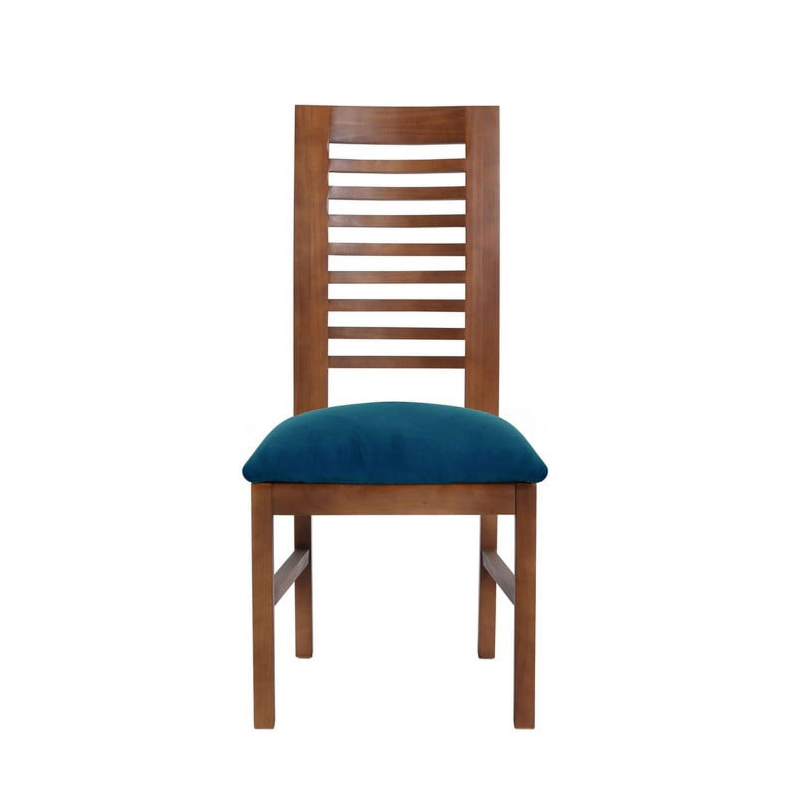 Latam Home - Silla Salamanca Tela Velvet Azul Petroleo