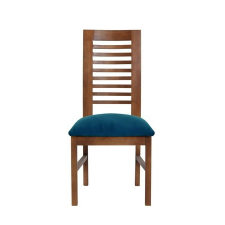 Silla Salamanca Tela Velvet Azul Petroleo