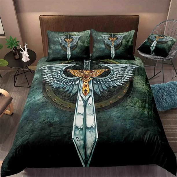 Jesus Cross Bedding Set for Men Retro Quilt Cover and Christian Design Teens and AdultJesus Christ Believer