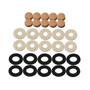 Magideal - Válvula De Trompeta Landadores De Fieltro Cojín Kits De Mantenimiento De Reemplazo De Válvula De Trompeta Herramienta De Reparación De Trombono Portát