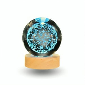 Genérico - Lampara Bola De Cristal Led Rgb Colores Zodiaco