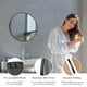 thumbnail image 5 of Espejo de baño redondo Sweetcrispy de 50 cm para decoración de pared, color negro, 5 of 7