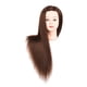 thumbnail image 3 of Cabeza De Maniquí Peinado Para Peluquería Cabello Rizado Bobinado Marrón Oscuro, 3 of 5