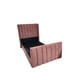thumbnail image 1 of Cama 1,5 plazas, doble respaldo premium, acanalado, color palo rosa, 1 of 2
