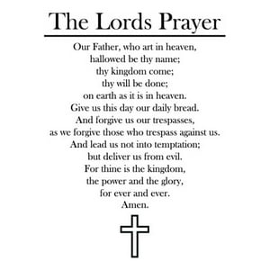 Rienda Libre Graphics - Decomural The Lords Prayer Christian Ws-42954
