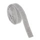 thumbnail image 3 of 1 Rollo De 5 Hileras De Diamantes De Imitación De Cinta De Diamante Rollo De Envoltura De Bricolaje Artesanal De Plata Blanco, 3 of 5