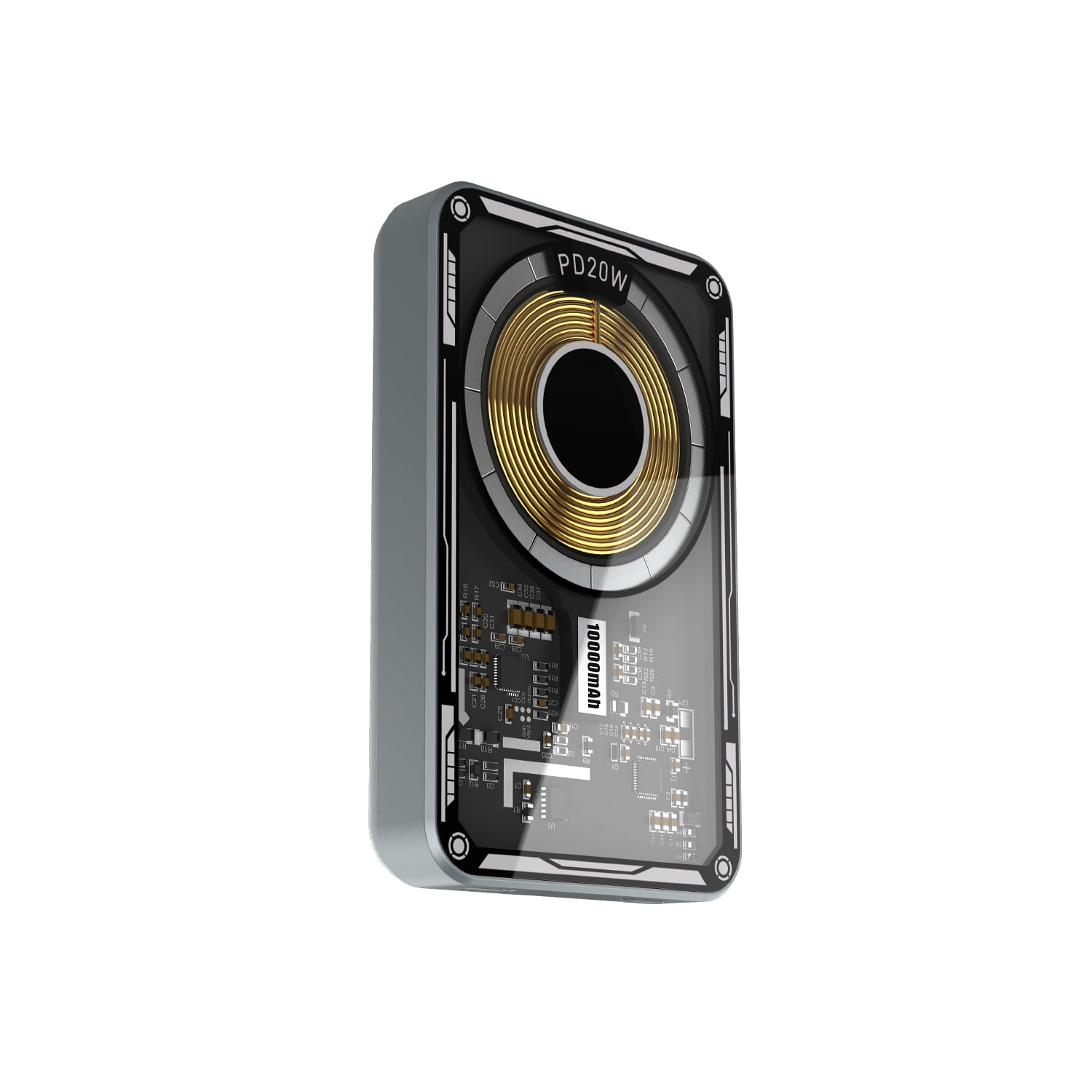 Tecnolab - Power Bank Con Carga Qi Carga Rápida 10000mha 20w - Ps