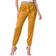 thumbnail image 2 of INSPIRE CHIC Pantalones de Satén para Mujer con Cintura Elástica y Cordón, Pierna Recta, Largo al Tobillo, Joggers Elegantes con Bolsillo S Dorado, 2 of 4