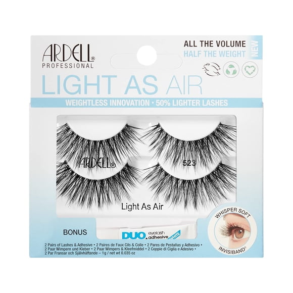 Pipeta Duo Eyelashes Ardell Light As Air 523, paquete de 2 unidades y 1 g