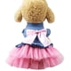 thumbnail image 1 of Ropa para perros, chaleco para cachorros, faldas vaqueras, vestido de gasa rosa, talla XS, 1 of 5