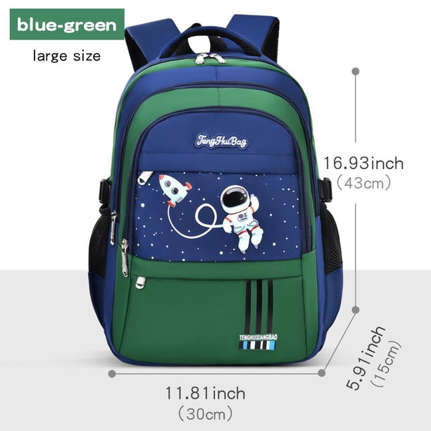New Shoulder Bag Elementary School Boys Schoolbag Boys 1,2,3,4,5,6 Grade 6-12 years old Astronaut Astronaut Laptop Backpack Wate