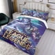 thumbnail image 3 of League of Legends Conjunto de sábanas temático, trío de piezas, cómodo y amigable con la piel, diseño único, regalo de decoración para el hogar para familiares, amigos y fans,140cm *210cm, 3 of 6